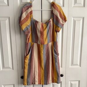 American Eagle Outfitters Multicolor Striped Mini Dress